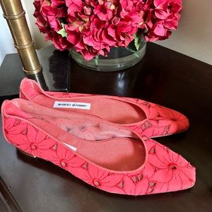 Manolo Blahnik Leela flat size 41.5